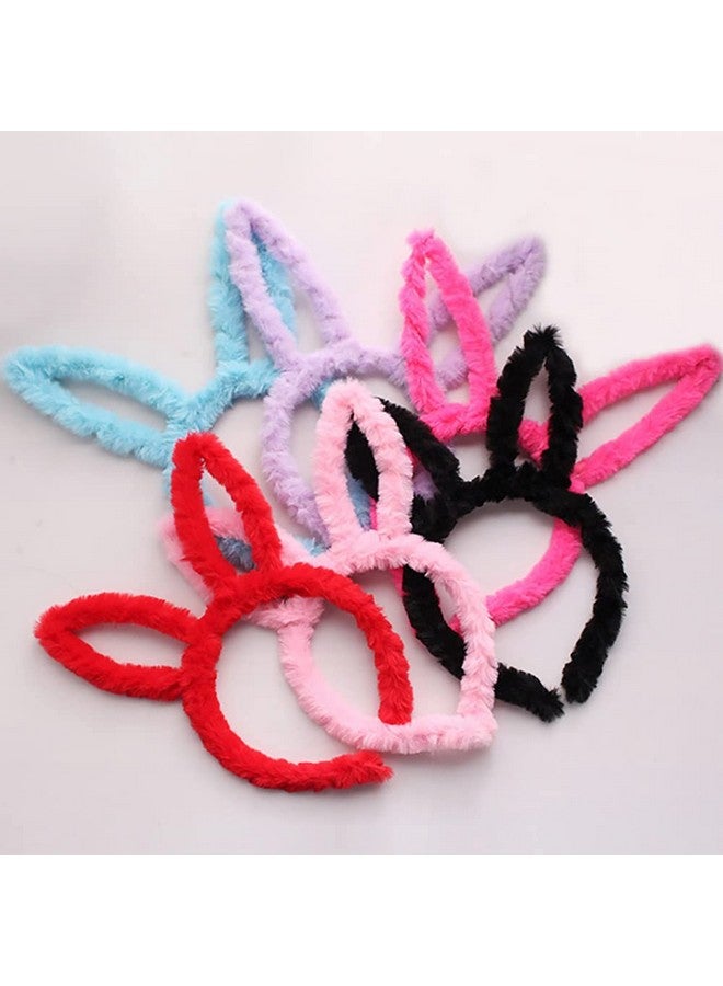 FAVELA Cute Faux Fur Bunny Ear Plastic Hairband for Kids, Girls and Women Latest Fancy Headband Stylish Hair Accessories,Multicolor,(Pack of 3) - Image 3