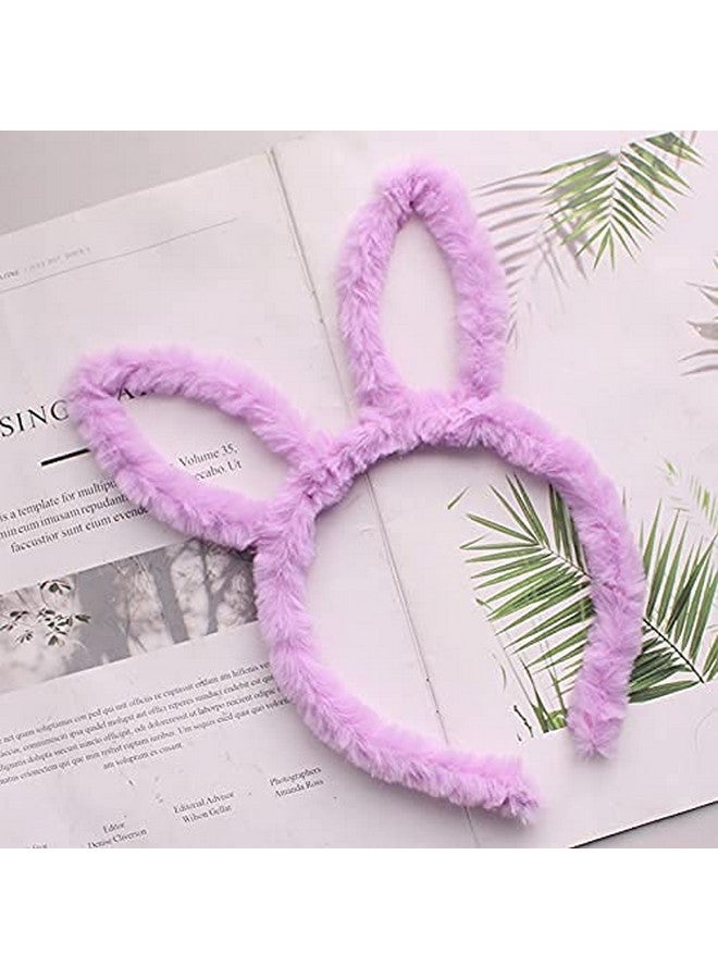 FAVELA Cute Faux Fur Bunny Ear Plastic Hairband for Kids, Girls and Women Latest Fancy Headband Stylish Hair Accessories,Multicolor,(Pack of 3) - Image 4