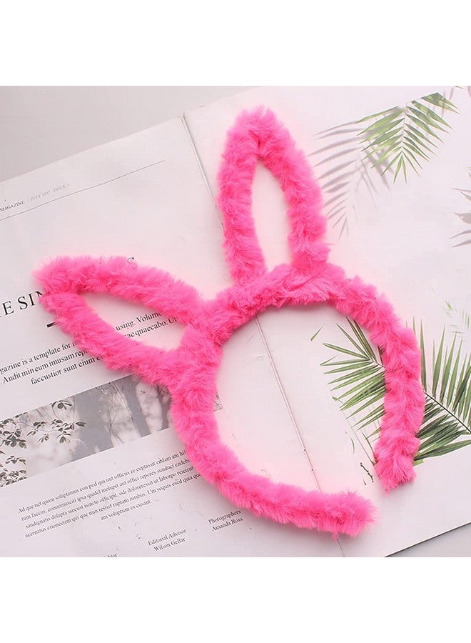 FAVELA Cute Faux Fur Bunny Ear Plastic Hairband for Kids, Girls and Women Latest Fancy Headband Stylish Hair Accessories,Multicolor,(Pack of 3) - Image 5