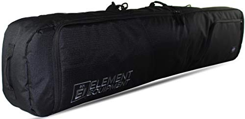 Element Equipment Deluxe Padded Snowboard Bag - Premium High End Travel Bag Black Ripstop 157 - Image 1