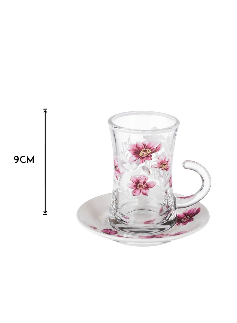 اباريك الصفا طقم أكواب شاي و فناجين قهوة مع صحون بتصميم عصري وأنيق 36 قطعة - Image 3