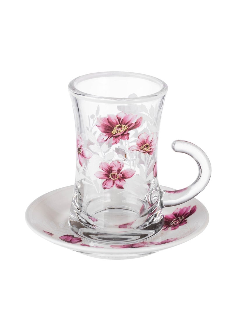 اباريك الصفا طقم أكواب شاي و فناجين قهوة مع صحون بتصميم عصري وأنيق 36 قطعة - Image 4