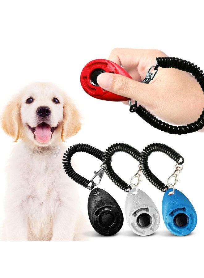 SunGrow Dog Clickers with Black Wrist Bands, 2.4x1.8 Inches, Colorful, Effective Training Tools for Puppy or Cat, Humanized Scientific Professional Design, Perfect Size and Sound, 4 Pack - Image 2