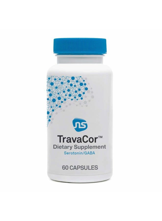 NeuroScience Mood Support Supplement - TravaCor - L Theanine Supplement with 5-HTP & More to Help Soothe Stress, Encourage Calm Sleep & Aid Healthy GABA Activity (60 Capsules)  - Image 1