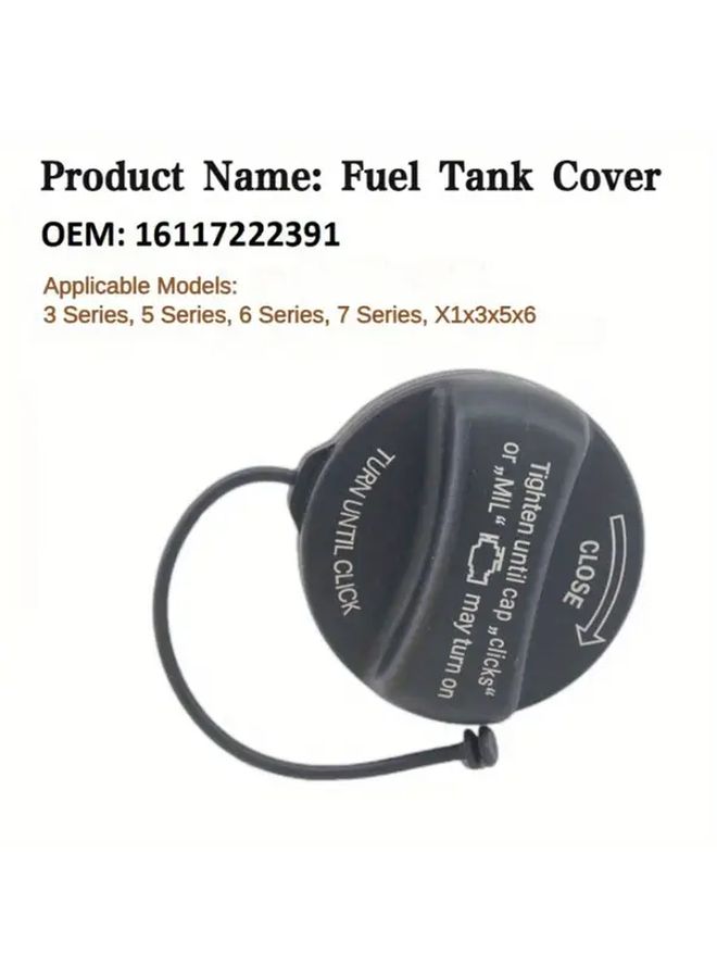 Black Fuel Tank Air Cap Assembly Compatible With BMW E And F Series Models - Image 4