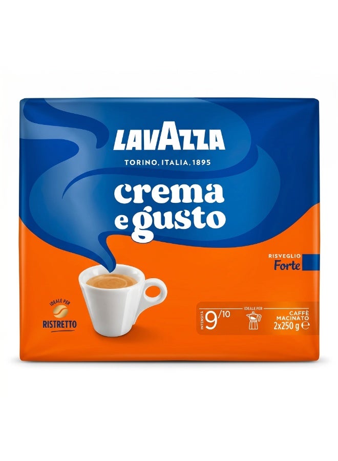 Lavazza Crema E Gusto Forte Ground Coffee 2 X 250grams - Image 1