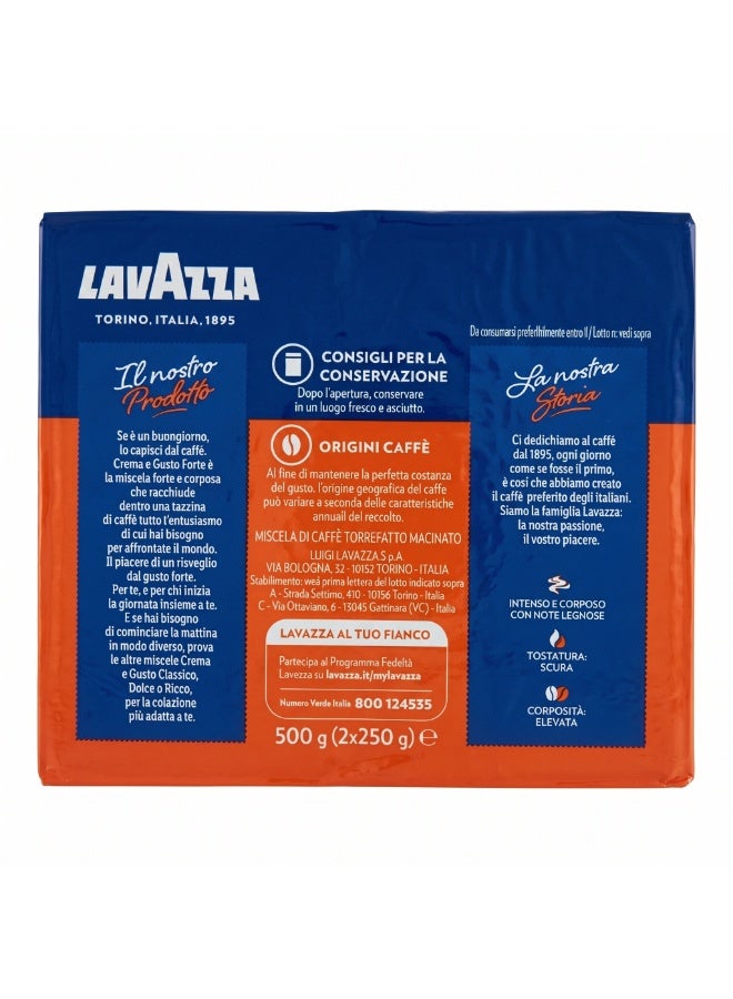 Lavazza Crema E Gusto Forte Ground Coffee 2 X 250grams - Image 2