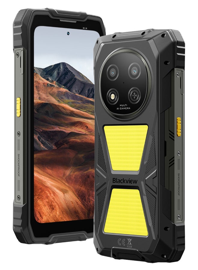 Blackview ROCK 2 Pro 5G Rugged Smartphone | 6.67 Inch 120Hz HD+ IPS 650nits Bright Display, 180Hz 10-Point Multi Touch, Dual Band WiFi BT5.0, Global 5G & 4G LTE Network, GPS/Beidou Multi Satellite Navigation,  Outdoor Tough Mobile Phone Black - Image 1
