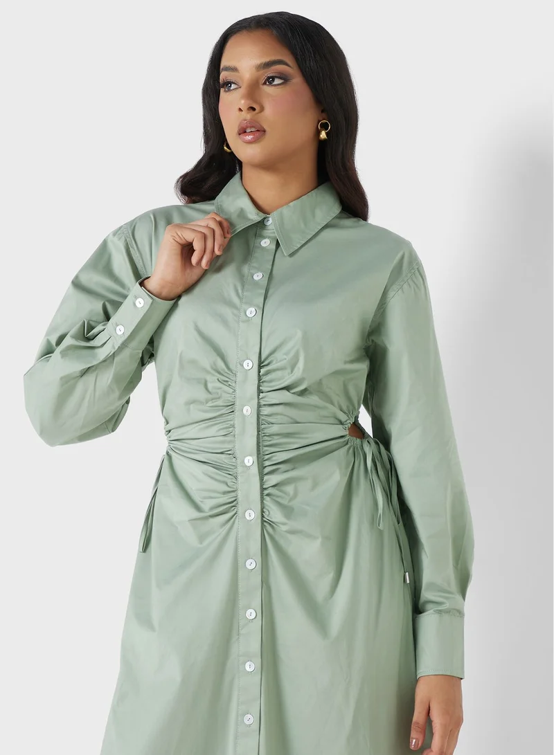 Cmeo collective Pocket Detail Shirt Dress