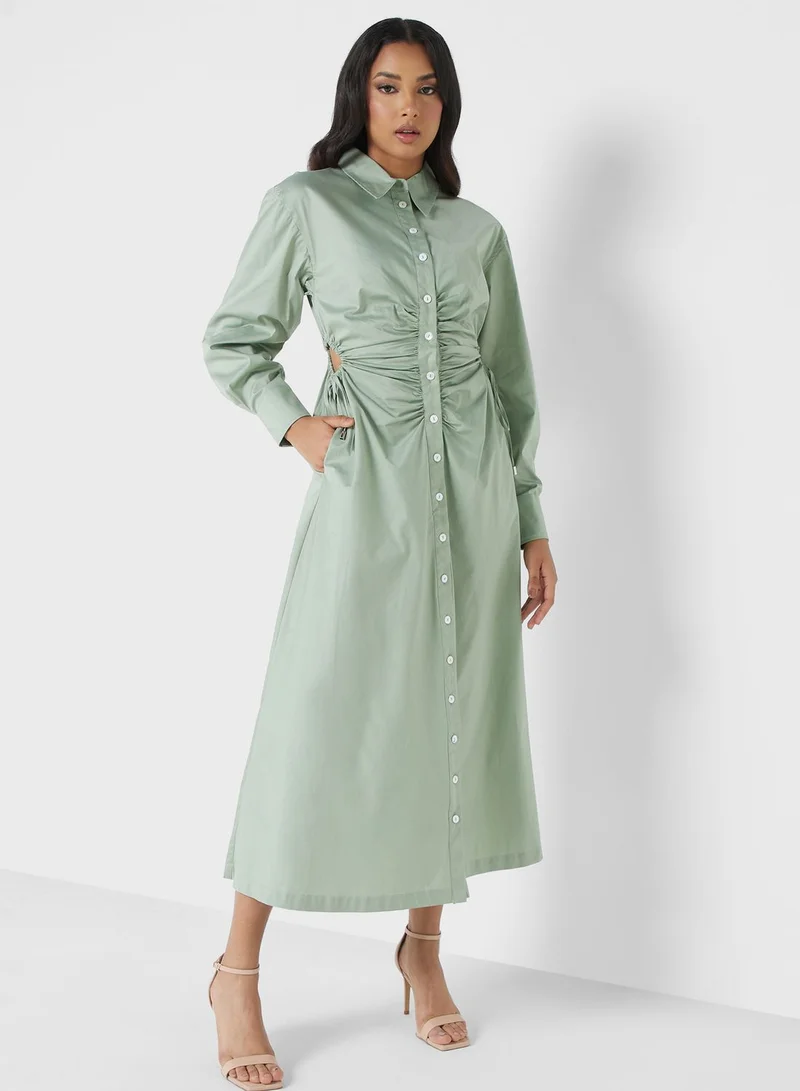 Cmeo collective Pocket Detail Shirt Dress