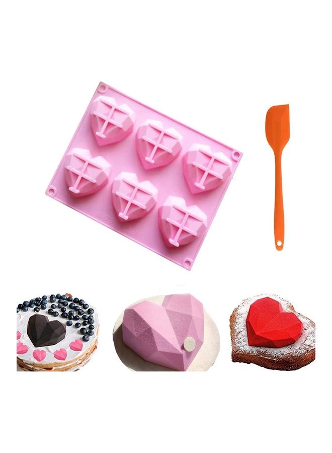 NIBEMINENT 2 Pack Hot Chocolate Bomb Molds Semi Sphere 6 Holes Silicone Mold for Baking Cake DIY, Candy, Pudding multicolour - Image 1