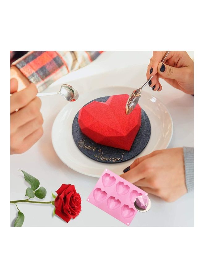 NIBEMINENT 2 Pack Hot Chocolate Bomb Molds Semi Sphere 6 Holes Silicone Mold for Baking Cake DIY, Candy, Pudding multicolour - Image 4