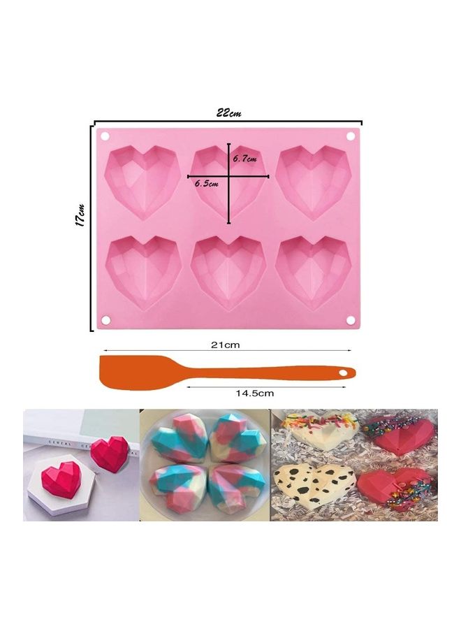 NIBEMINENT 2 Pack Hot Chocolate Bomb Molds Semi Sphere 6 Holes Silicone Mold for Baking Cake DIY, Candy, Pudding multicolour - Image 2