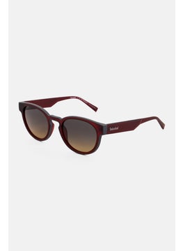 Timberland Men TB00026 Round Sunglasses, Wine Red  - Image 3