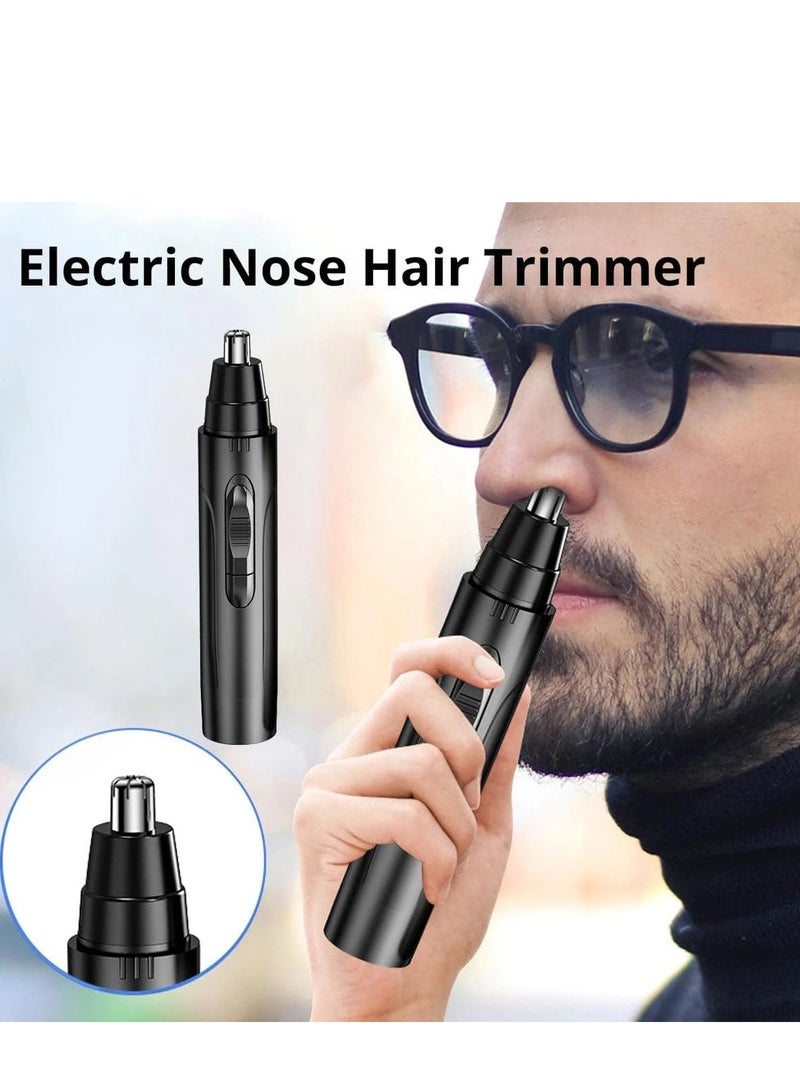 Loquat Ear and Nose Hair Trimmer Clipper for Men  Women, USB Rechargeable Professional Eyebrow Trimmer, Painless Facial Hair Remover, Washable Facial Hair Razor Shaver (Black) - Image 3