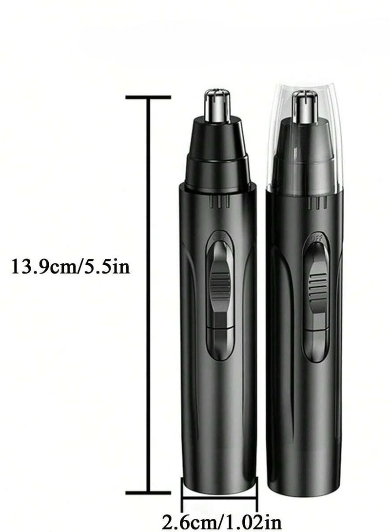 Loquat Ear and Nose Hair Trimmer Clipper for Men  Women, USB Rechargeable Professional Eyebrow Trimmer, Painless Facial Hair Remover, Washable Facial Hair Razor Shaver (Black) - Image 2
