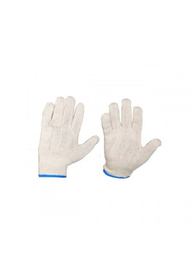 Cotton Gloves (Plain White) – 1 Dozen (10 Pairs)