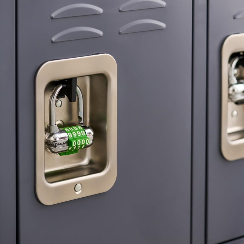 Master Lock 1534D Locker Lock Set Your Own Word Combination Padlock, 1 Pack, Assorted Colors - Image 2