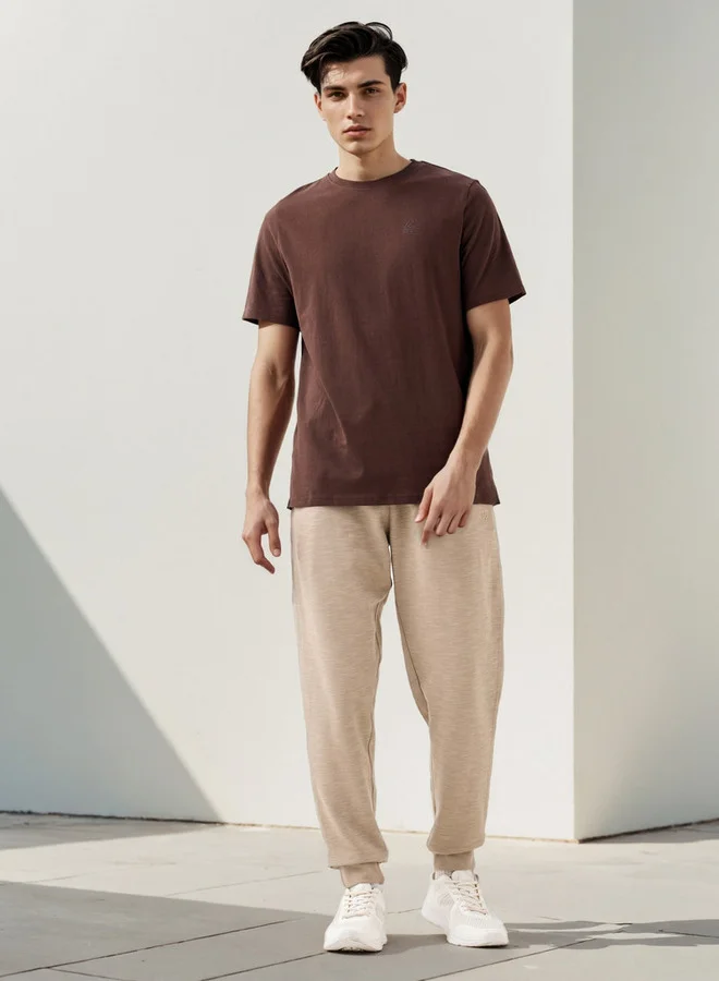 كابا تيشيرت كابا بياقة دائرية