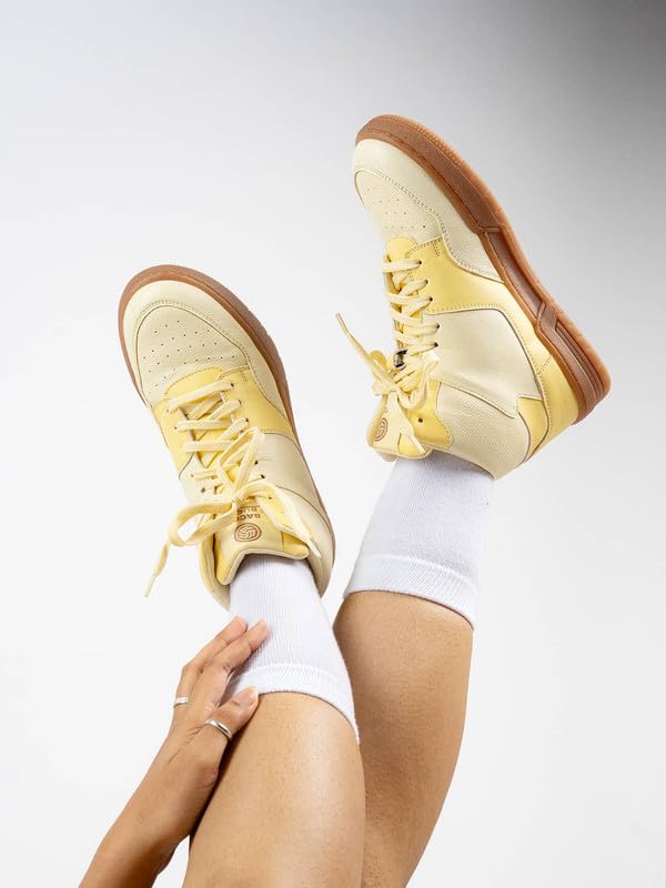 Bacca Bucci ETHEREA Women’s Pop High-Top Sneakers Lemon Zest UK 8 - Image 5