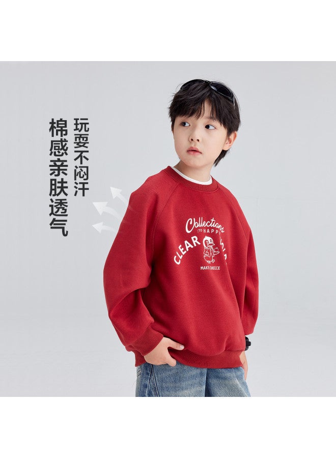 Zuoxi Kids' Hoodie Spring/autumn Round Neck Pullover Boys' Top New Fall Fashion Stylish Loose Fit Trendy Boys' Big Kids Clothing - Image 3