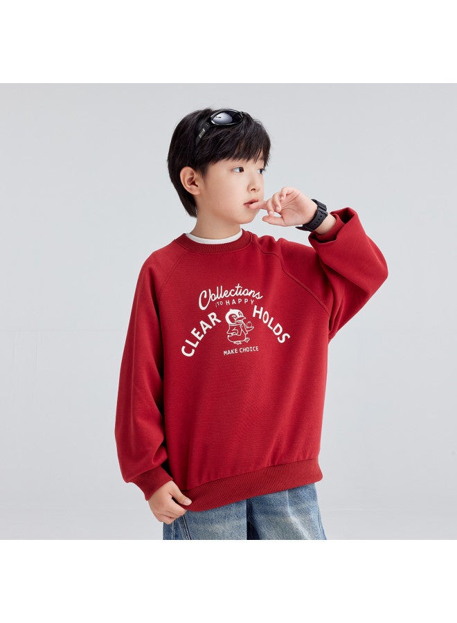Zuoxi Kids' Hoodie Spring/autumn Round Neck Pullover Boys' Top New Fall Fashion Stylish Loose Fit Trendy Boys' Big Kids Clothing - Image 5