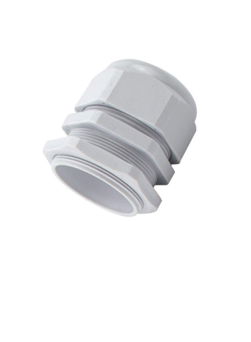 عبوة بيضاء من PG Gland مكونة من 5 قطع ، غدة كبل نايلون مقاومة للأتربة مع قفل مثالي لصناديق التوصيل / التوصيل ، الطاقة الكهربائية ، عن بعد والبيانات ... - Image 1