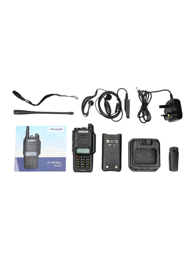 PROMAGE - Promage Connect PC-WT900 PLUS Two Way Radio 12 Pack With Earpiece, Dual Band, Auto-Back Light, Time-out Timer, Voice Prompt, AUTO Keypad Lock, Emergency Alarm, Built in Flashlight, Low Battery Warning, 12- Pack - Image 1