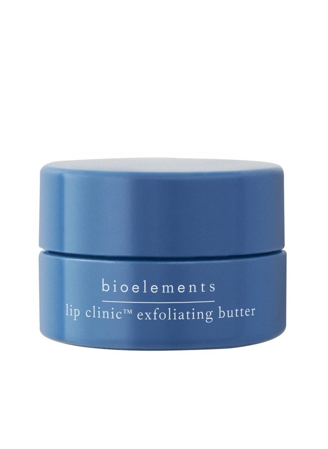 Bioelements Lip Clinic Exfoliating Butter 0.33 Fl Oz Overnight Smoothing Treatment With Ahas Lipids Shea & Mango Butter Vegan Gluten Free Never Tested On Animals  - Image 1