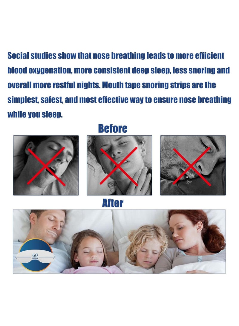 SYOSI 90 PCS Gentle Mouth Tape for Nose Breathing Anti Snore Devices Instant Stop Snoring Aids for Men and Women - Image 3
