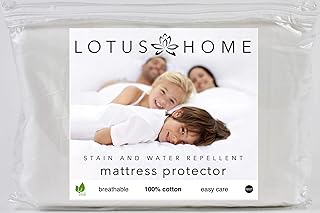 Permafresh Permafresh Lotus Home Cotton Water and Stain Resistant Mattress Protector, Twin  - Image 1