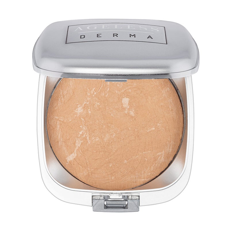 Ageless Derma Mineral Baked Foundation- A Vegan - Paraben - Gluten and Cruelty Free buildable Powder Makeup Foundation (Antique Beige) - Image 1