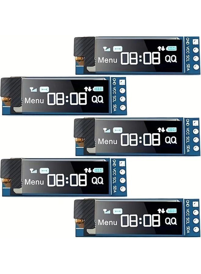 شاشة أوليد بيضاء 0.91 بوصة وحدة عرض 128x32 واجهة IIC لأردوينو 3.3 فولت 5 فولت - Image 4