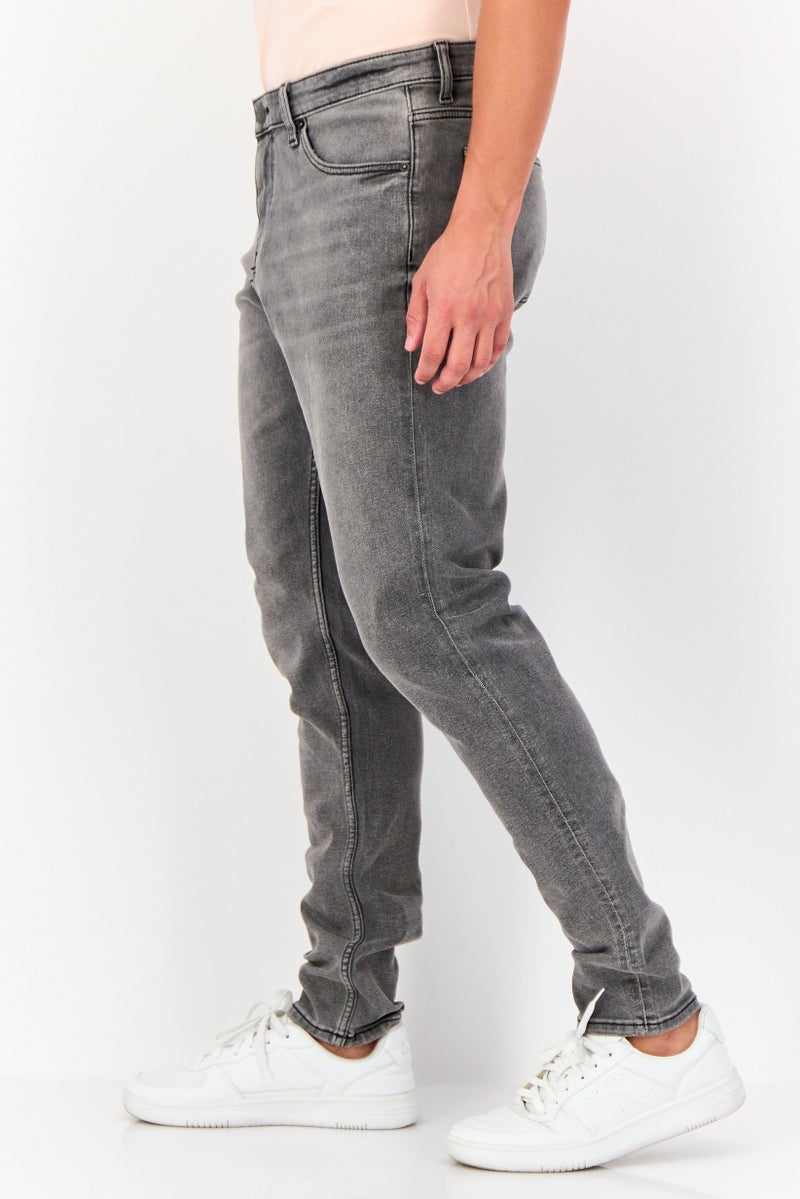 Celio Men Skinny Fit Wash Stretchable Denim, Dark Grey - Image 2
