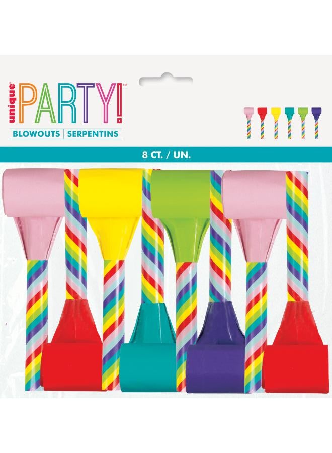 Unique Stripe Candy Cane Blowouts - Pack Of 8 - Image 3