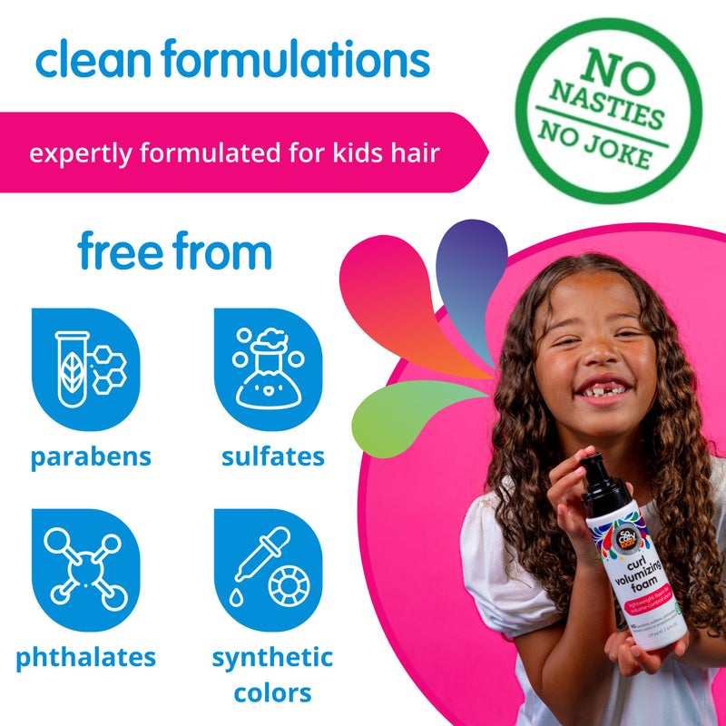 SO COZY SoCozy Hair Mousse for Kids, Curl Volumizing Foam Mousse for Curly Hair (6 Fl Oz) Enhances Shine & Volume, Gentle Formula with Panthenol, Hydrolyzed Proteins & Keratin, Paraben & Sulfate-Free - Image 5