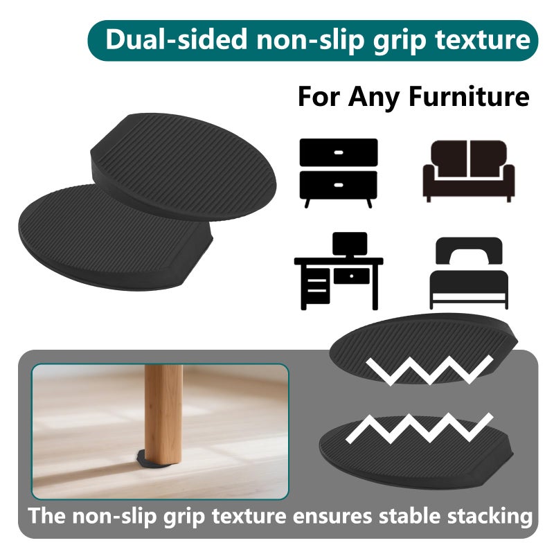 Jayen Rubber Shims 20 Pack â€“ Non-Slip Furniture Levelers & Stackable Wedges for Tables, Toilets, Appliances & More â€“ DIY Home Improvement, Black - Image 5