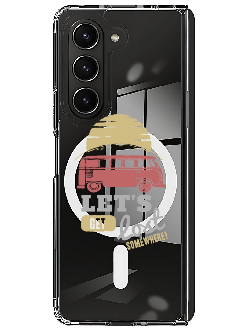 Theodor Magnetic Case for Samsung Galaxy Z Fold 5 Compatible with MagSafe Wireless Charging, Shockproof Phone Bumper Cover let-your-faith - Image 1