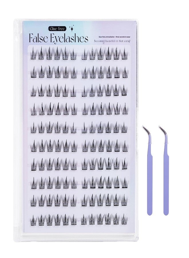 TecoKart® 120 Pcs Natural Look Eye Lashes for Women | Soft Lightweight False Eyelashes | Reusable Fake Lashes | Cluster Lash Extension Kit with Tweezer - Image 1