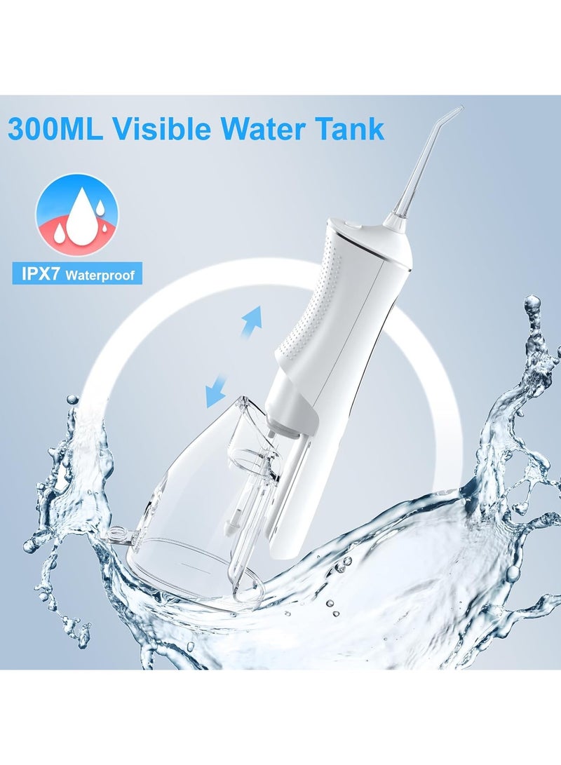 ACLIX Water Flosser Tooth Brush, Cordless 310mL Professional Oral Irrigator, 360° Nozzle Rotation, Hidden Charging Port, 4 Modes 4 Jet Tips, IPX7 Waterproof, Easy-to-Clean (Pink) - Image 2