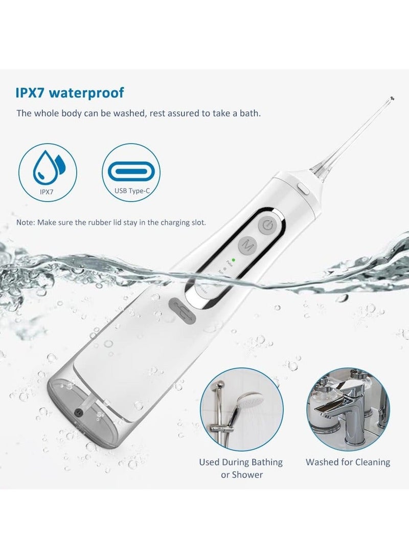 ACLIX Oral Irrigator, Water Flosser Tooth Brush, Cordless 200mL Professional Oral Irrigator, 360° Nozzle Rotation, Hidden Charging Port, IPX6 Waterproof, Easy-to-Clean | Pink - Image 5