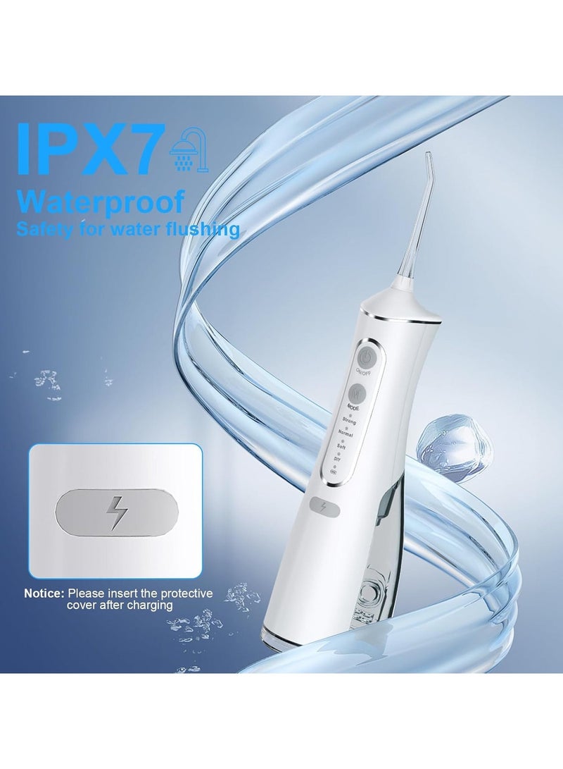 ACLIX Oral Irrigator, Water Flosser Tooth Brush, Cordless 200mL Professional Oral Irrigator, 360° Nozzle Rotation, Hidden Charging Port, IPX6 Waterproof, Easy-to-Clean | Pink - Image 3
