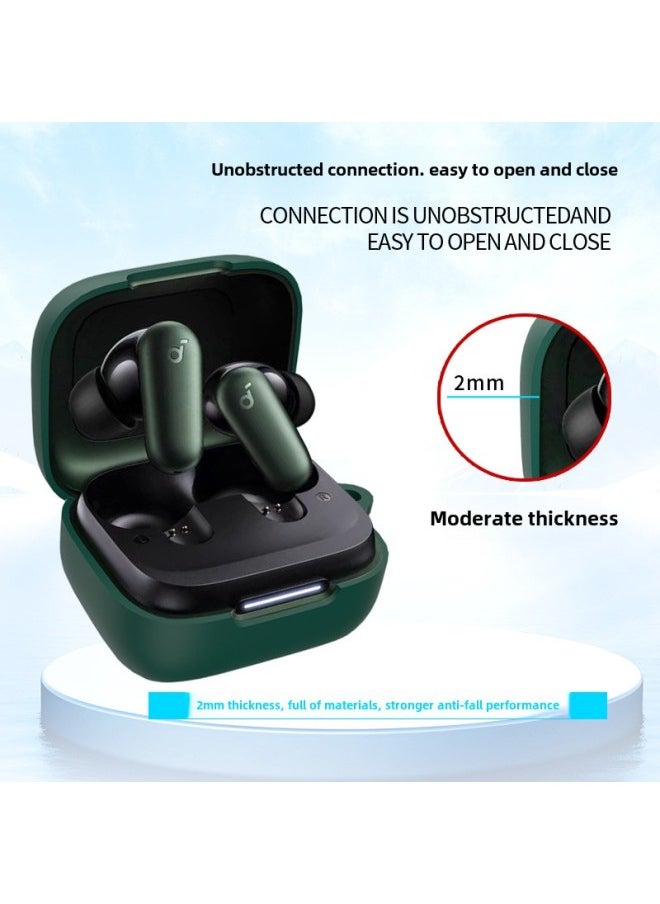Generic Suitable FoR SoundcoRe R50i NC Headphone CoveR Silicone CoveR Anti-fall And DustpRoof ChaRging CompaRtment Case-Color:Dark Green-Model:SoundcoRe R50i NC  - Image 3