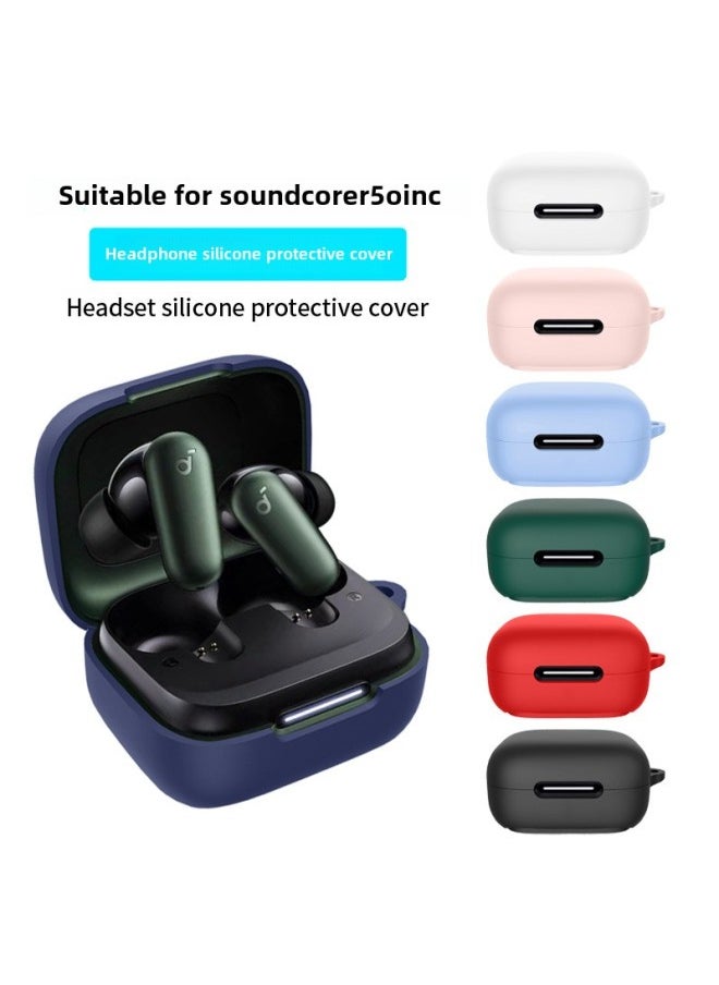 Generic Suitable FoR SoundcoRe R50i NC Headphone CoveR Silicone CoveR Anti-fall And DustpRoof ChaRging CompaRtment Case-Color:Dark Green-Model:SoundcoRe R50i NC  - Image 2