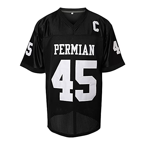 MESOSPERO Boobie Miles 45 Permian High School Football Jersey - Friday Night Lights Movie (Black, X-Large) - Image 2