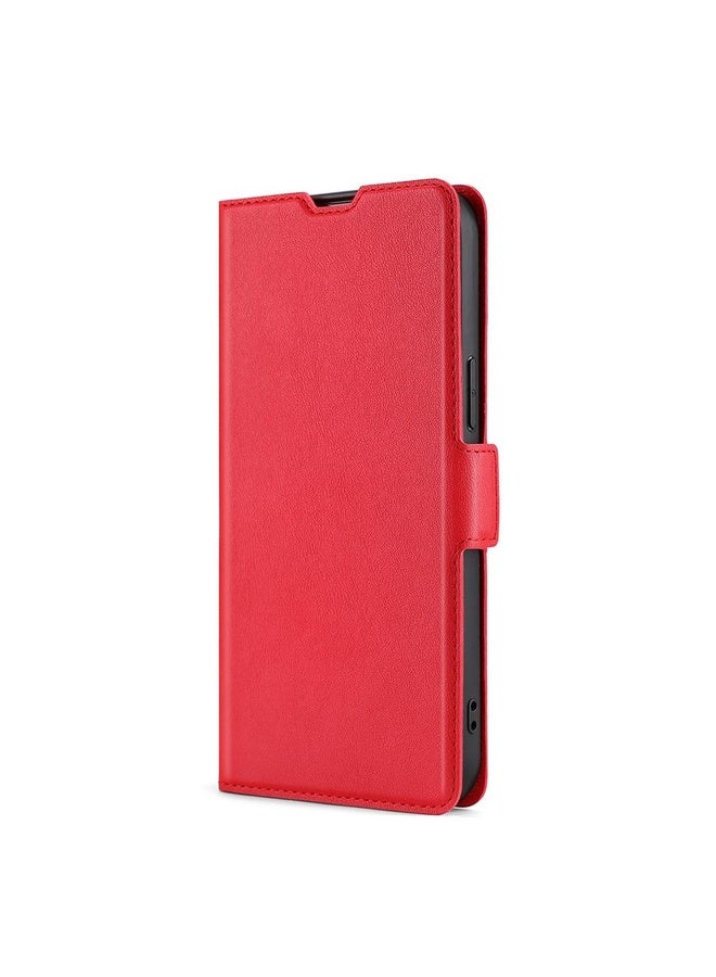 HuHa Case Cover For Honor Play 4T Ultra-thin Voltage Side Buckle PU + TPU Leather Phone Case(Red) - Image 2