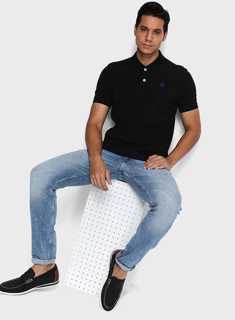 bhpoloclub Embroidered Logo Polo