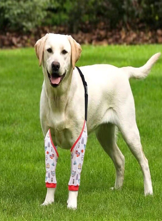 BCNJEPIN Dog Elbow Protector Pad, Dog Elbow Protector for Calluses, 2XL Dog Recovery Suit for Front Legs, Soft Recovery Sleeves with Elastic Band, Knee Brace Protector Pads for 27-42kg Dogs Stop Licking Wounds - Image 5