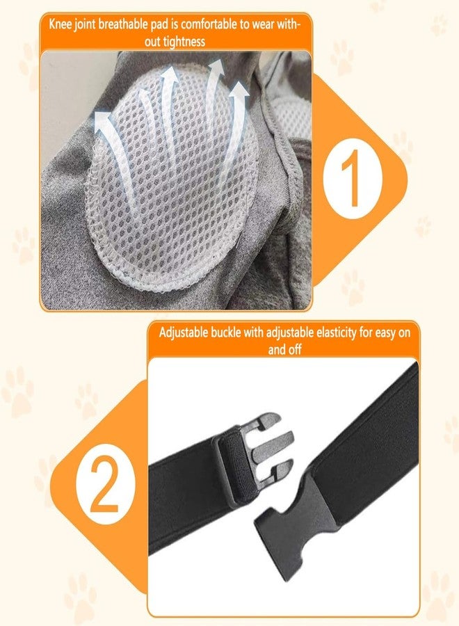 BCNJEPIN Dog Elbow Protector Pad, Dog Elbow Protector for Calluses, 2XL Dog Recovery Suit for Front Legs, Soft Recovery Sleeves with Elastic Band, Knee Brace Protector Pads for 27-42kg Dogs Stop Licking Wounds - Image 3