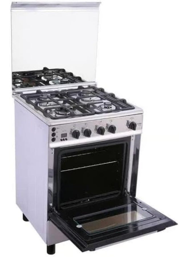 Fresh Plaza Cast Freestanding Gas Cooker 4 Burners 60*60cm - Stainless Steel - Image 4